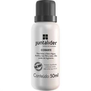 Corante Juntalider Preto 50Ml Para Tinta - Kit C/12