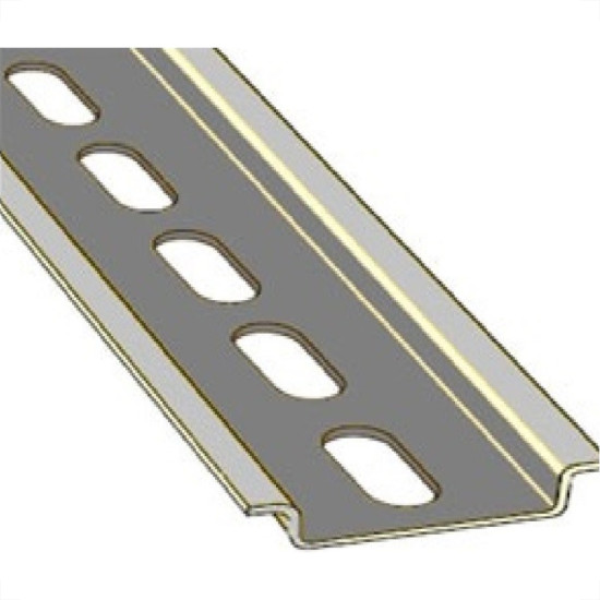Suporte Disjuntor Din Trilho Perfurado 10Cm Bicromatizado Baixo T2871 Suporte Disjuntor Din Trilho Perfurado 10Cm Bicromatizado Baixo T2871