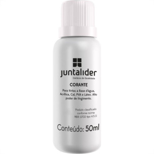 Corante Juntalider Branco 50Ml Para Tinta - Kit C/12