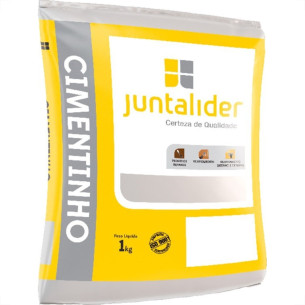 Cimentinho Branco Juntalider 1Kg - Kit C/20