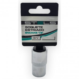 Mundo Das Ferramentas Soquete Stels Estriado Crv 1/2X14 Mm