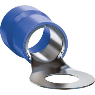Terminal Anel Olhal Pre-Isolado Sforplast 1,5 A 2,5Mm - M4 - Azul
