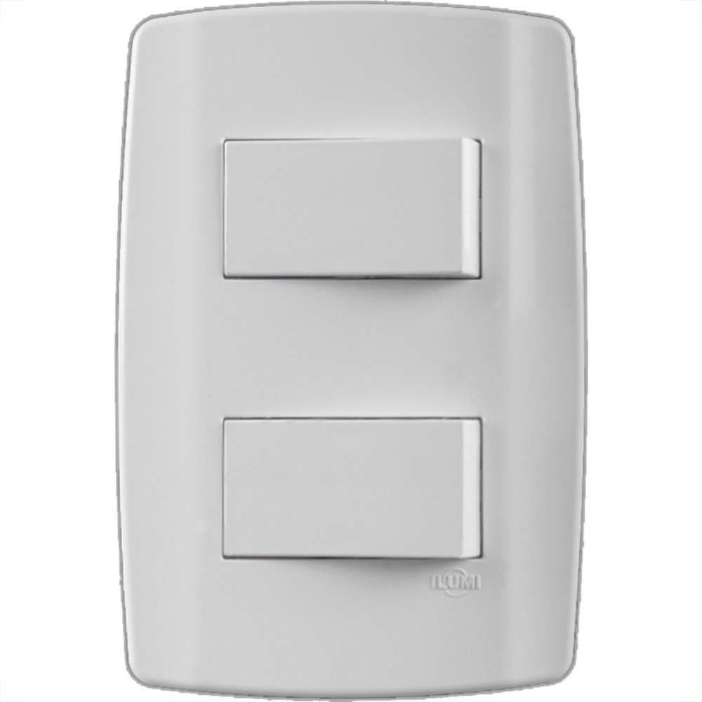 Catalogo Conjunto Ilumi Slim Branco Com Placa 2 Simples