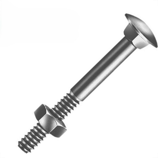 Parafuso Frances Zincado Com Porca Jomarca 5/16 X 4.1/2'' Parafuso Frances Zincado Com Porca Jomarca 5/16 X 4.1/2''