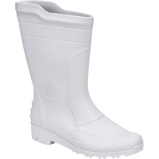 Bota Galocha Pega Forte Branca 324 No.36 Com Meia Bota Galocha Pega Forte Branca 324 No.36 Com Meia