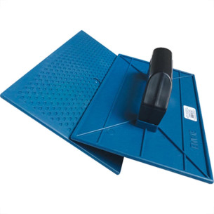 Desempenadeira Pvc Emave Azul Corrugada 18X30 - Kit C/6 Unidades