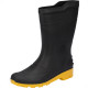 Bota Galocha Pega Forte Preto/Amarelo Cano Medio N.37 Bota Galocha Pega Forte Preto/Amarelo Cano Medio N.37