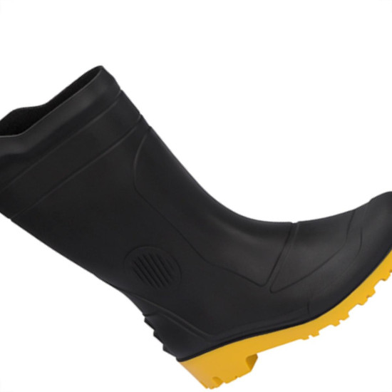 Bota Galocha Pega Forte Preto/Amarelo Cano Medio N.37 Bota Galocha Pega Forte Preto/Amarelo Cano Medio N.37