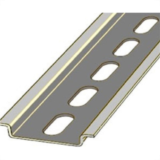 Suporte Disjuntor Din Trilho Perfurado 10Cm Bicromatizado Baixo T2871 Suporte Disjuntor Din Trilho Perfurado 10Cm Bicromatizado Baixo T2871