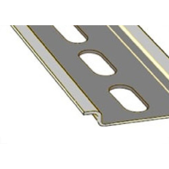 Suporte Disjuntor Din Trilho Perfurado 10Cm Bicromatizado Baixo T2871 Suporte Disjuntor Din Trilho Perfurado 10Cm Bicromatizado Baixo T2871