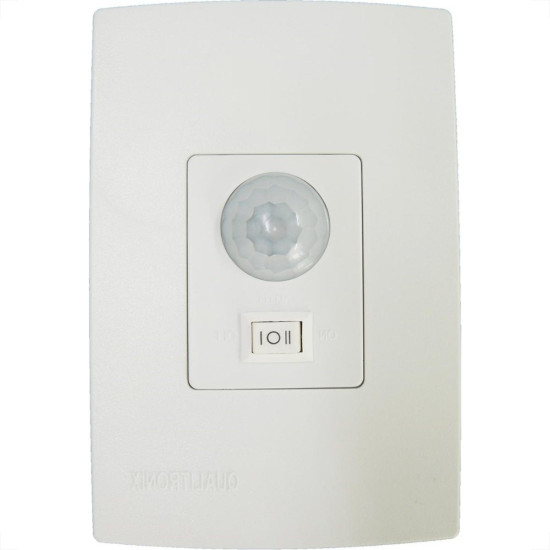 Kit C/2 - Sensor Qualitronix Parede Embutir Foto 180° Com... Kit C/2 - Sensor Qualitronix Parede Embutir Foto 180° Com...