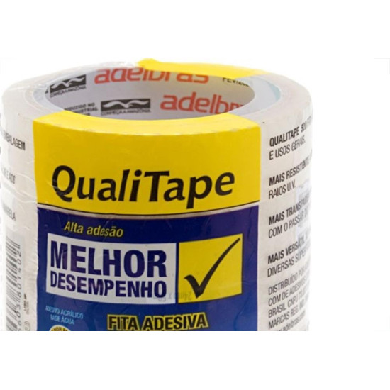 Fita Adesiva Transparente Adelbras 24X50 - Kit C/5