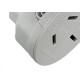 Pino Adaptador Ilumi 3 Polos Chatos Para 2 Polos+Terra 20A. Cinza - 1216Pct - Kit C/10 Pecas Pino Adaptador Ilumi 3 Polos Chatos Para 2 Polos+Terra 20A. Cinza - 1216Pct - Kit C/10 Pecas