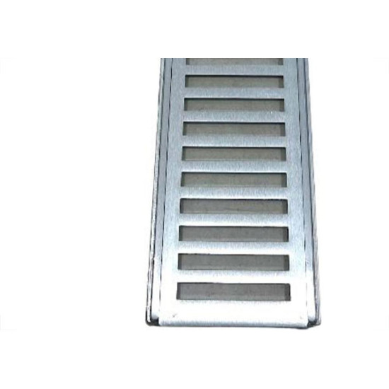 Grelha De Aluminio Com Porta Grelha 15X 50Cm