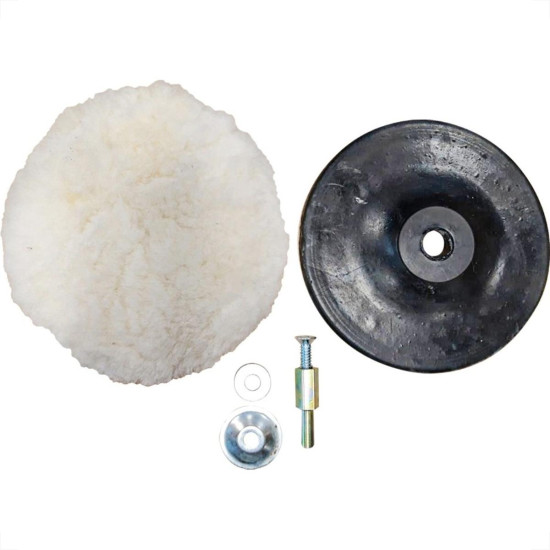 Adaptador Haste/Flange+Disco Borracha+Boina Mil Kits - M2 Adaptador Haste/Flange+Disco Borracha+Boina Mil Kits - M2