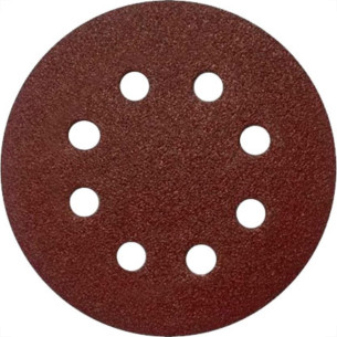 Disco Lixa Pluma Ferro 5 X 40 8Furo - Kit C/10 PC