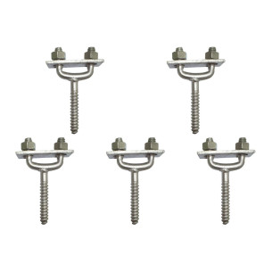Kit C/5 - Para-Raio Suporte Para Fita Aluminio Horizontal...
